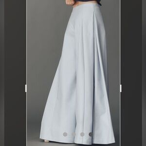 NWT  ANTHROPOLOGIE  Maeve ALine Palazzo pant.Wide-Leg (color is Niagara mist)